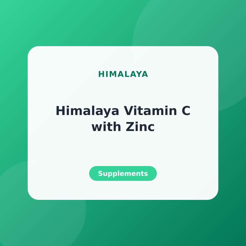 Himalaya Vitamin C with Zinc – 30 Effervescent Tablets